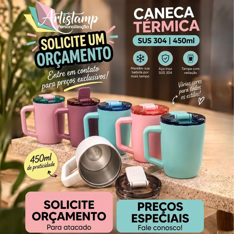 Canecas Térmicas 450ml