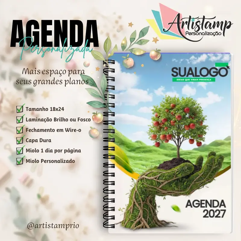 Agenda Capa Dura Grande 18x25cm