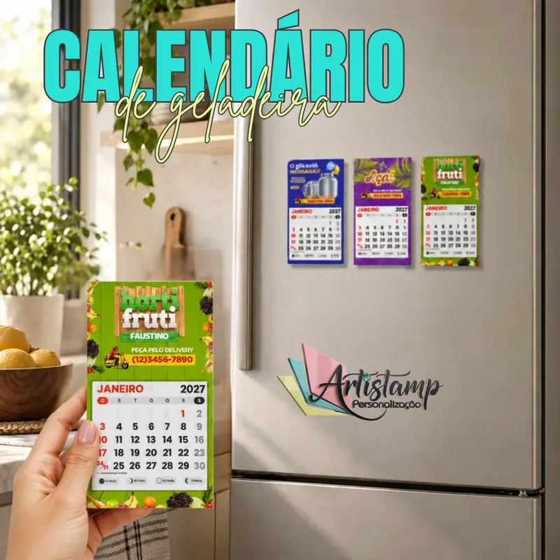 Mini Calendario de geladeira
